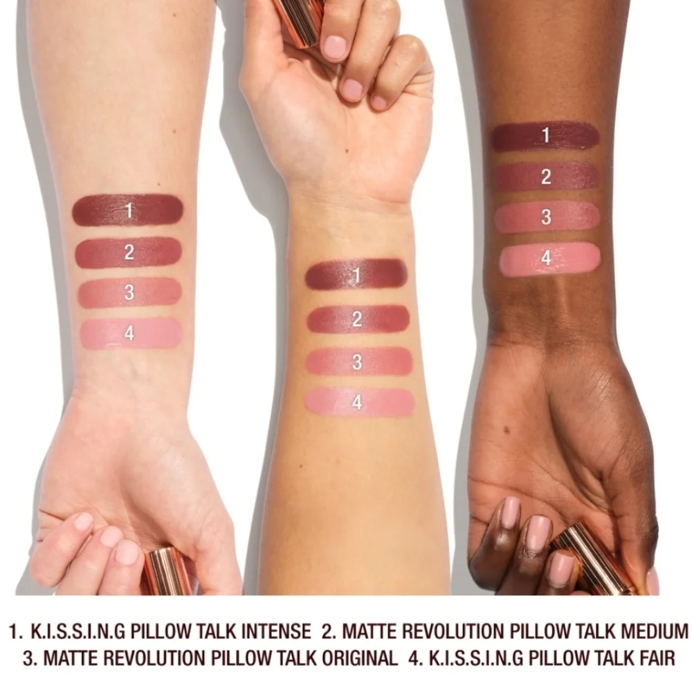 Charlotte Tilbury Pillow Talk Lip Kit: Lip Cheat & K.I.S.S.I.N.G, Fair, TS, NIB